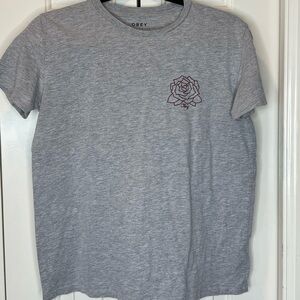 OBEY T-Shirt, Gray Short Sleeve Size MED